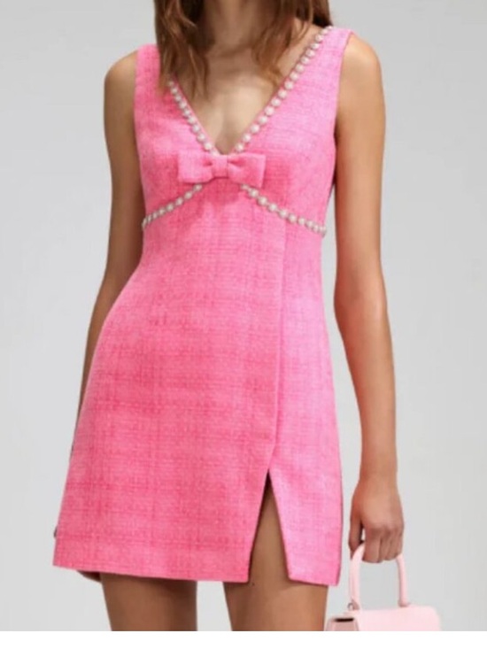 Self-Portrait Dresses & Skirts - Self-Portrait Crystal-embellished tweed minidress